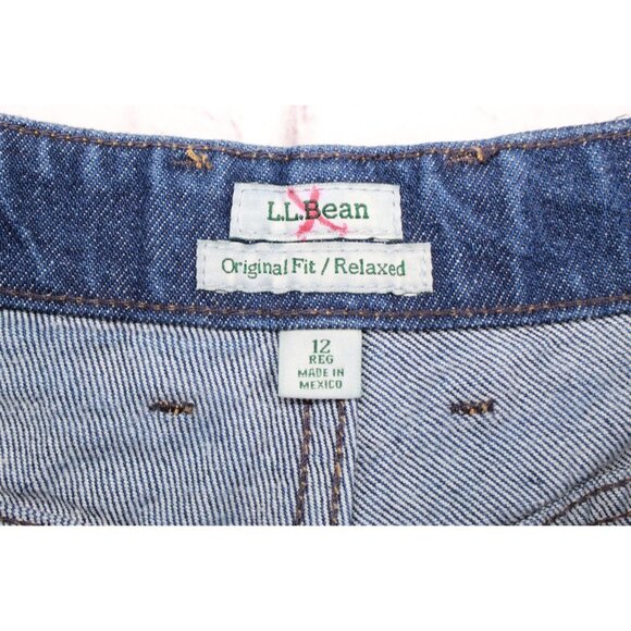 LL Bean Women's Double L Jeans Ultra High Rise Tapered Leg Stonewashed Size 12 - Picture 7 of 11
